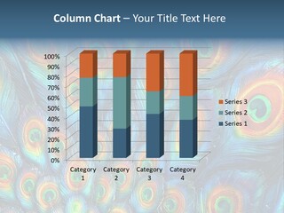 Peacock Feather Pattern PowerPoint Template