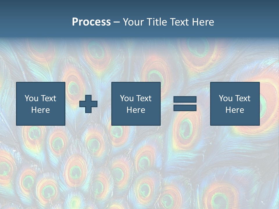 Peacock Feather Pattern PowerPoint Template