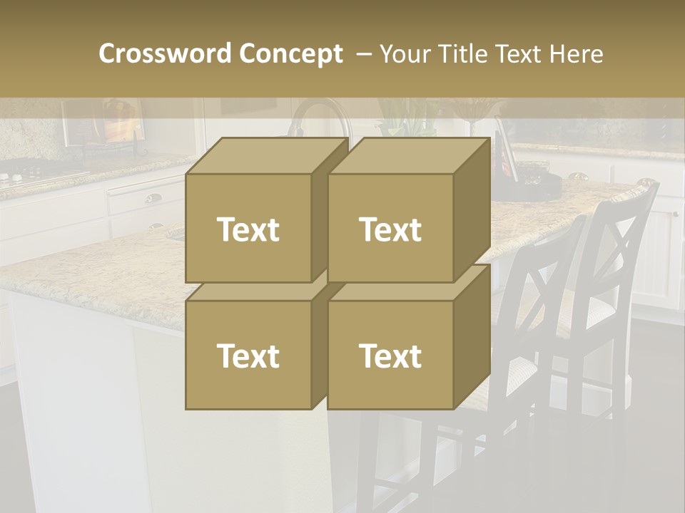 Beautiful Kitchen Interior PowerPoint Template