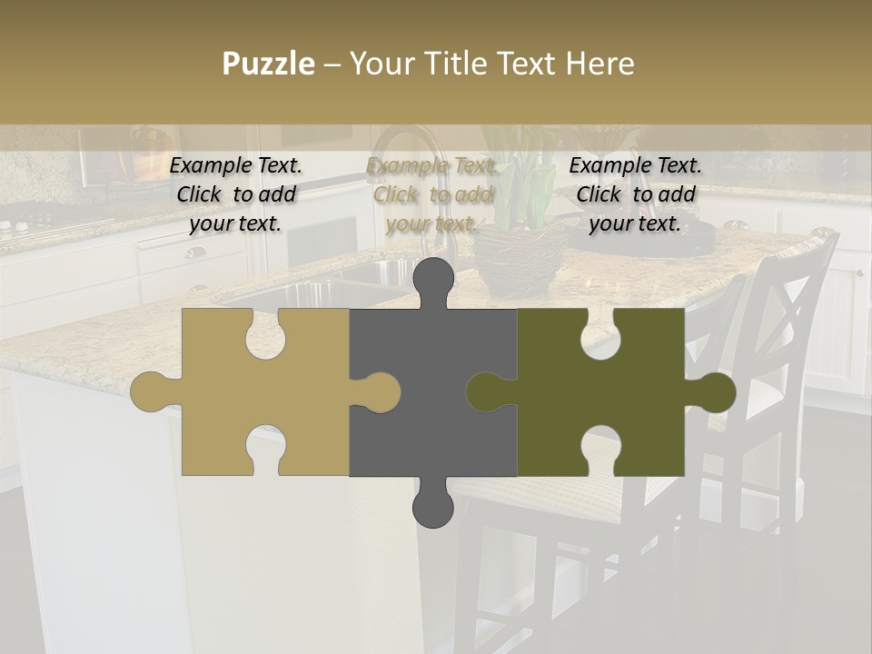 Beautiful Kitchen Interior PowerPoint Template