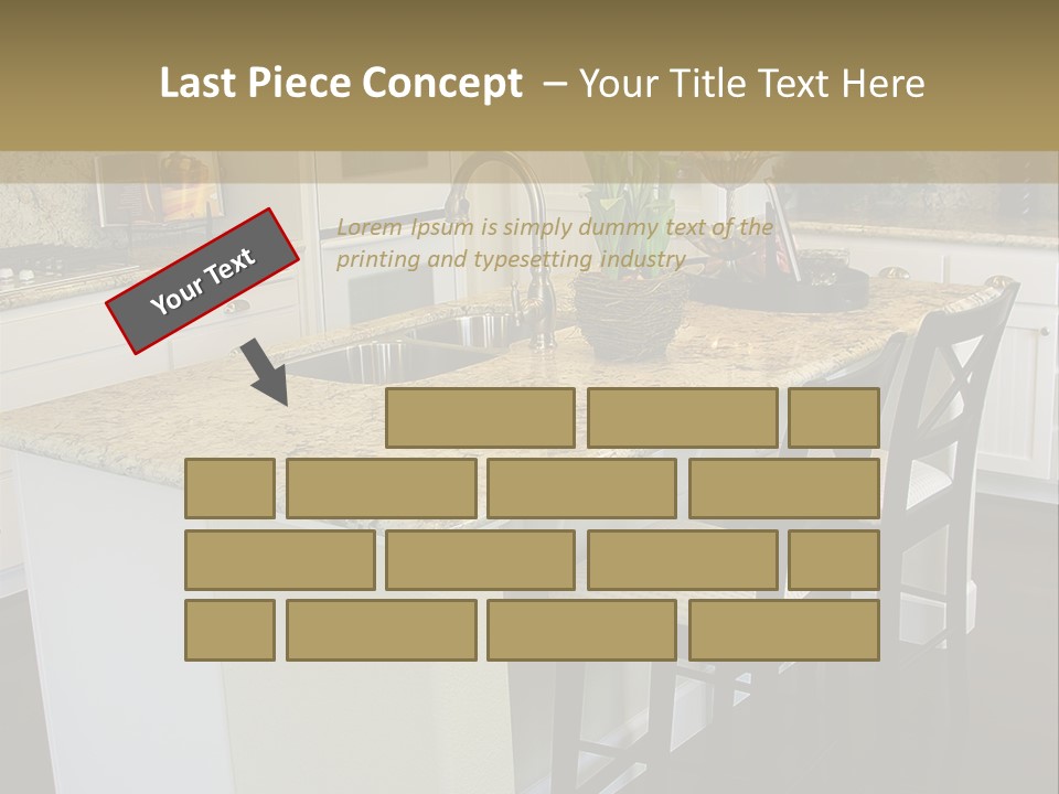 Beautiful Kitchen Interior PowerPoint Template