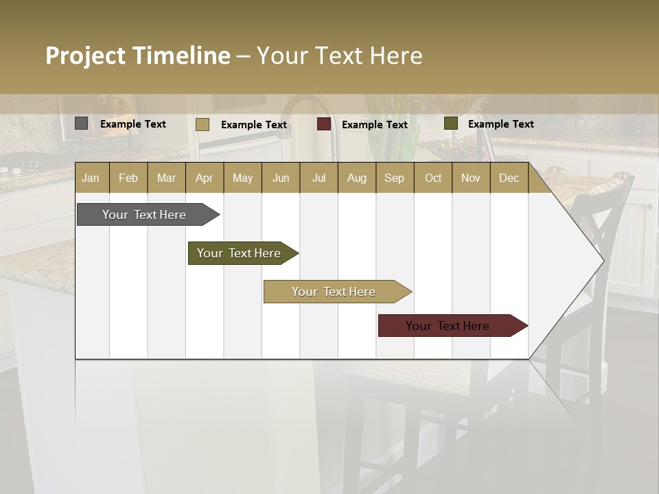 Beautiful Kitchen Interior PowerPoint Template