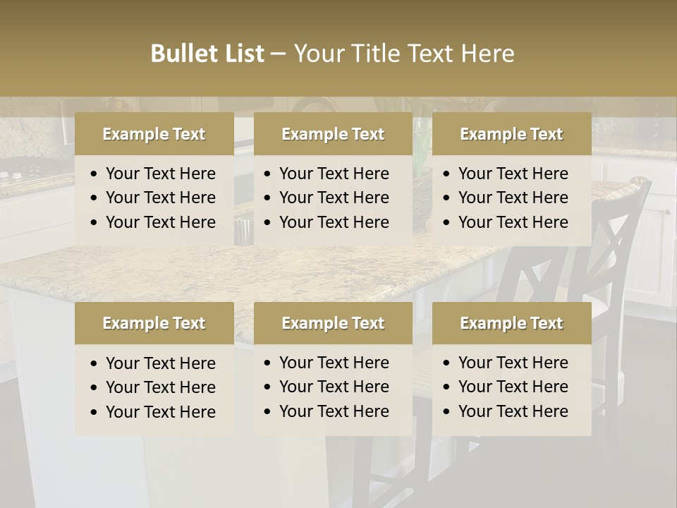 Beautiful Kitchen Interior PowerPoint Template