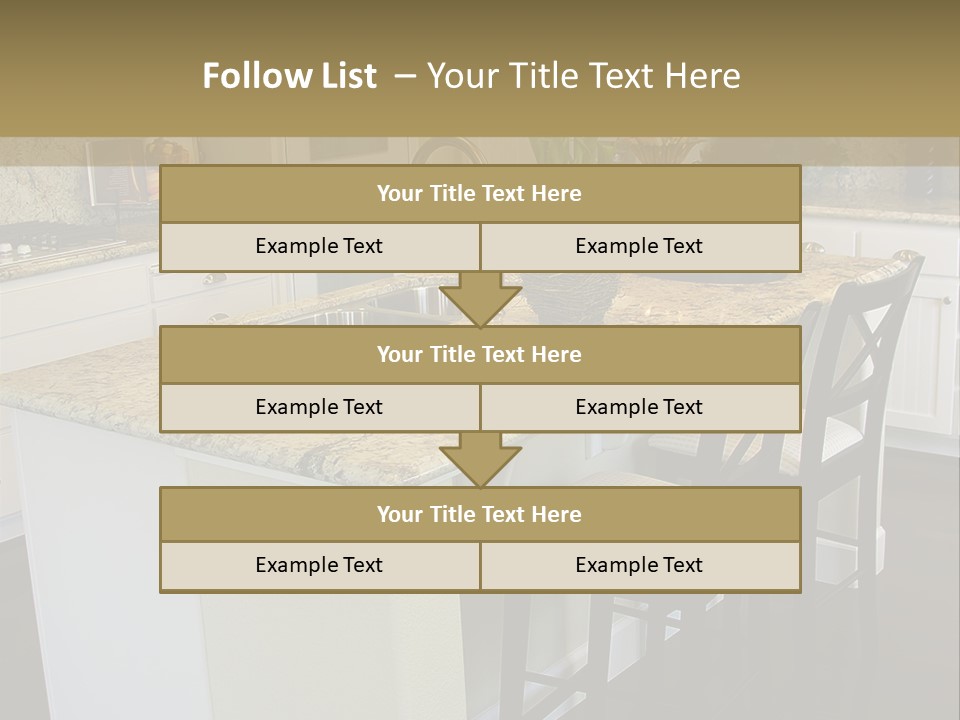 Beautiful Kitchen Interior PowerPoint Template