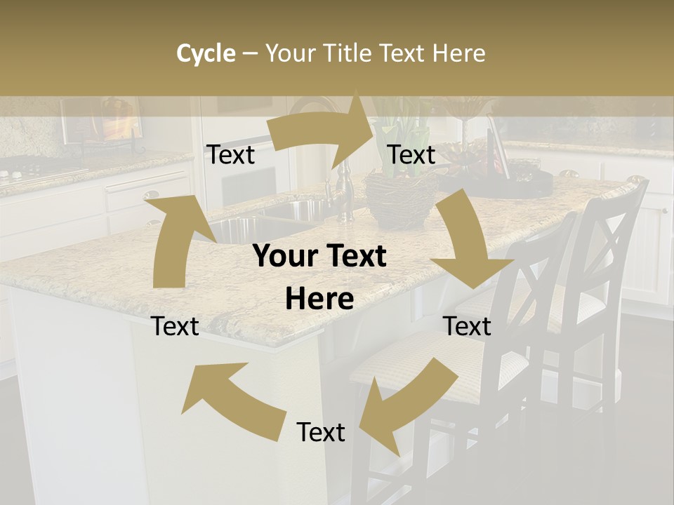 Beautiful Kitchen Interior PowerPoint Template