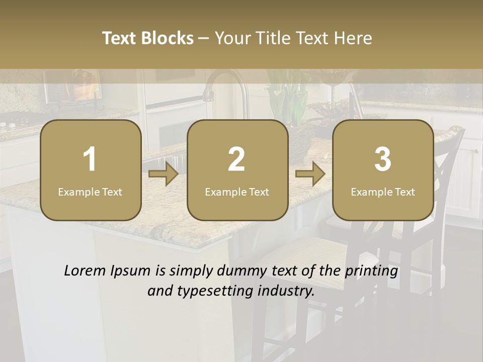 Beautiful Kitchen Interior PowerPoint Template