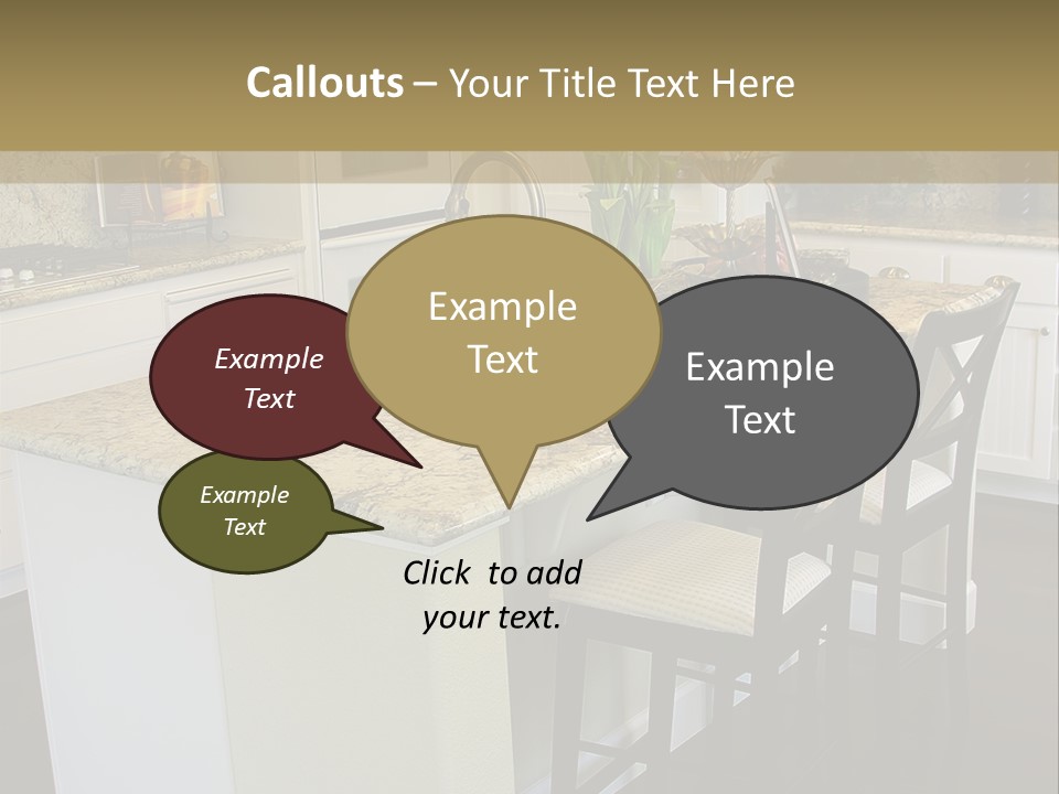 Beautiful Kitchen Interior PowerPoint Template