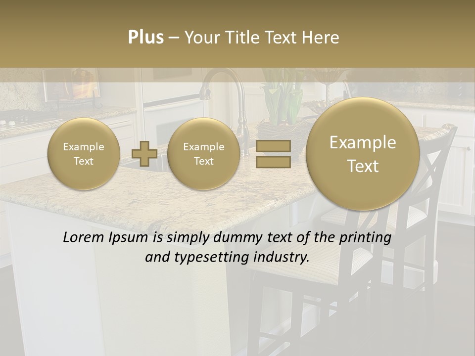 Beautiful Kitchen Interior PowerPoint Template