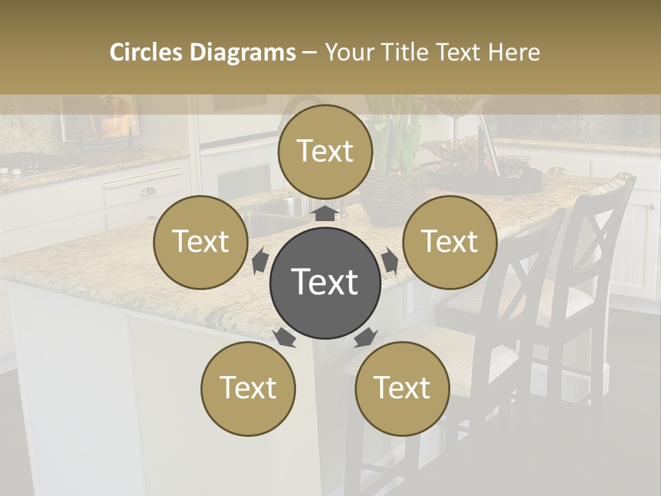 Beautiful Kitchen Interior PowerPoint Template