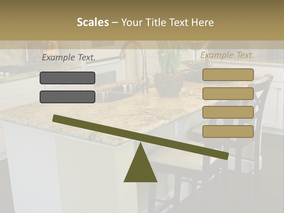 Beautiful Kitchen Interior PowerPoint Template