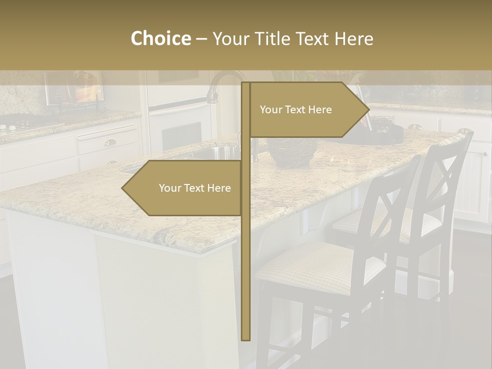 Beautiful Kitchen Interior PowerPoint Template
