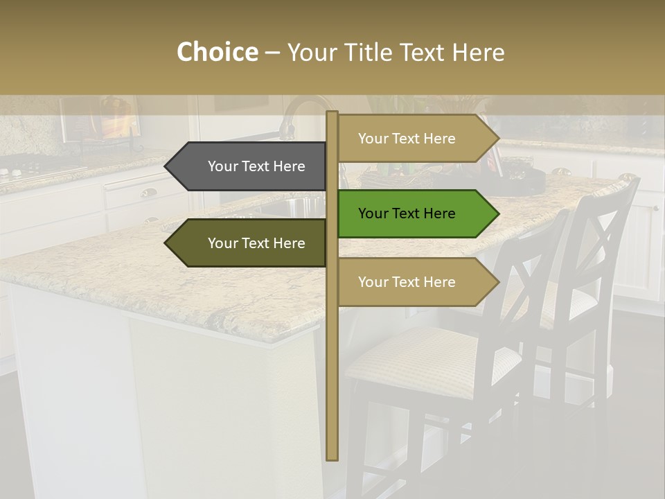 Beautiful Kitchen Interior PowerPoint Template