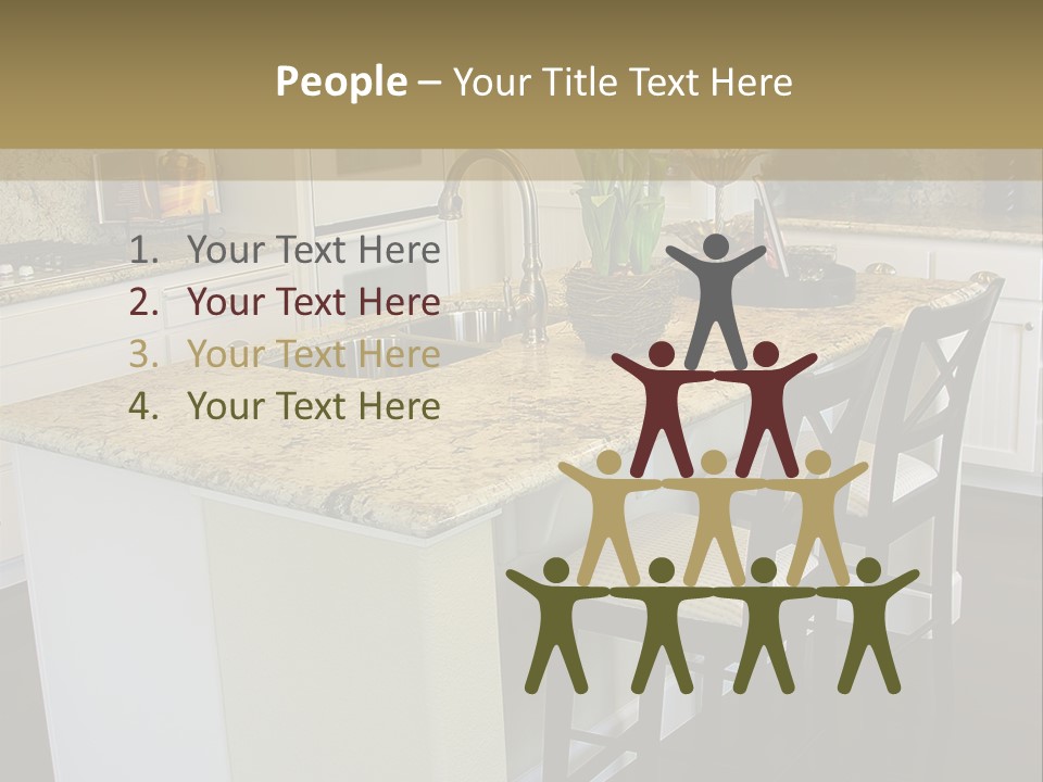 Beautiful Kitchen Interior PowerPoint Template