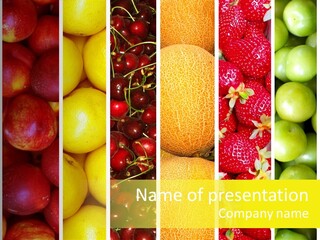 Healthy Fruit PowerPoint Template
