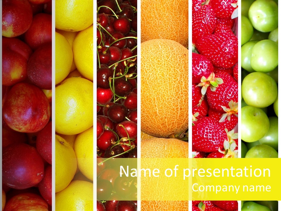 Healthy Fruit PowerPoint Template