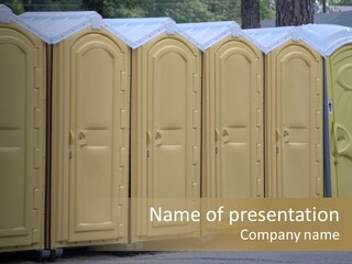 Portable Toilet PowerPoint Template