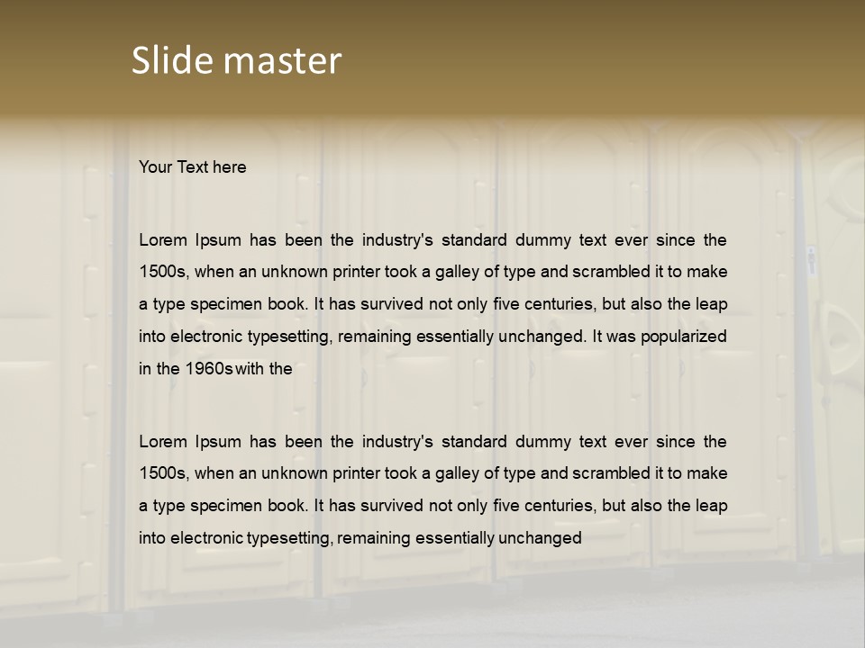 Portable Toilet PowerPoint Template