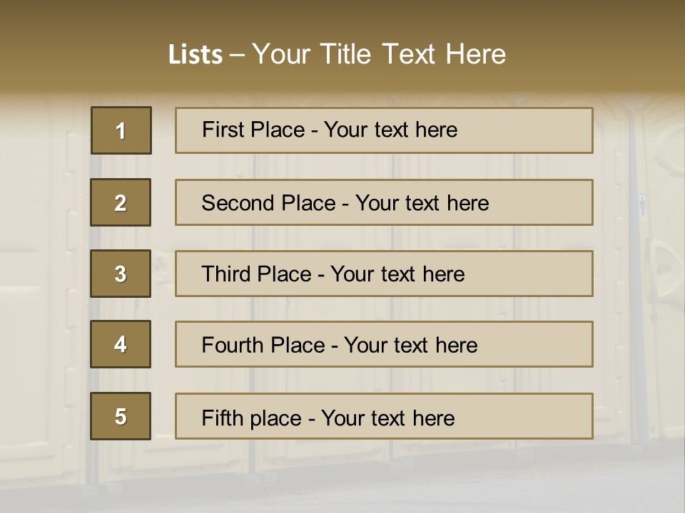 Portable Toilet PowerPoint Template