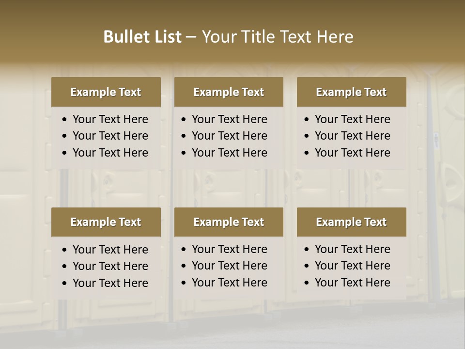 Portable Toilet PowerPoint Template