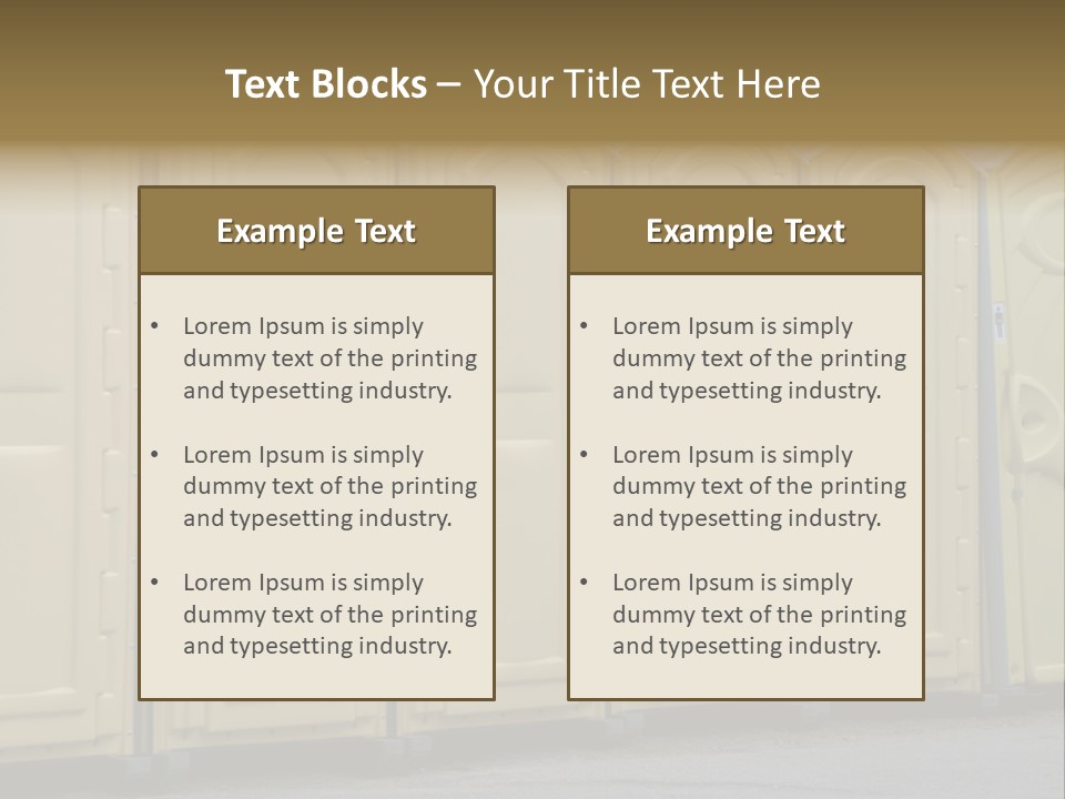 Portable Toilet PowerPoint Template