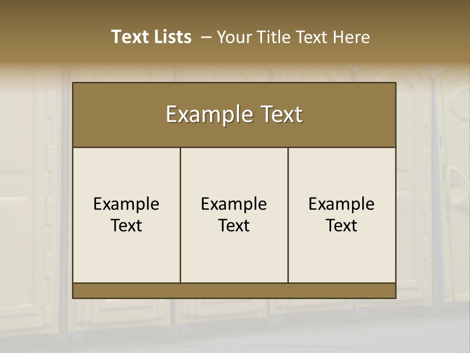 Portable Toilet PowerPoint Template