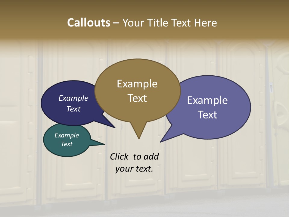 Portable Toilet PowerPoint Template