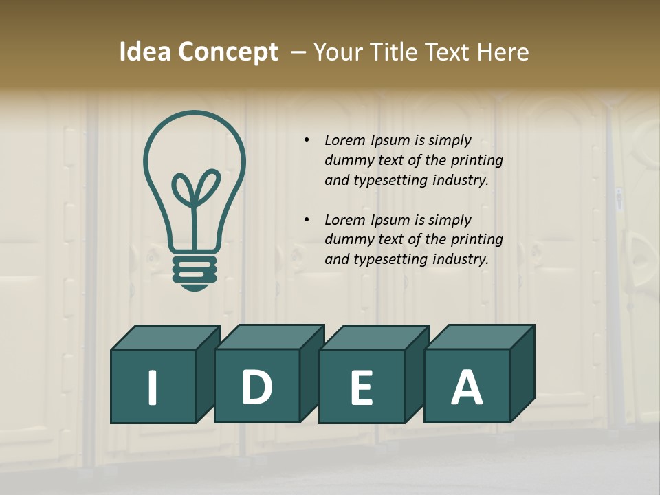 Portable Toilet PowerPoint Template