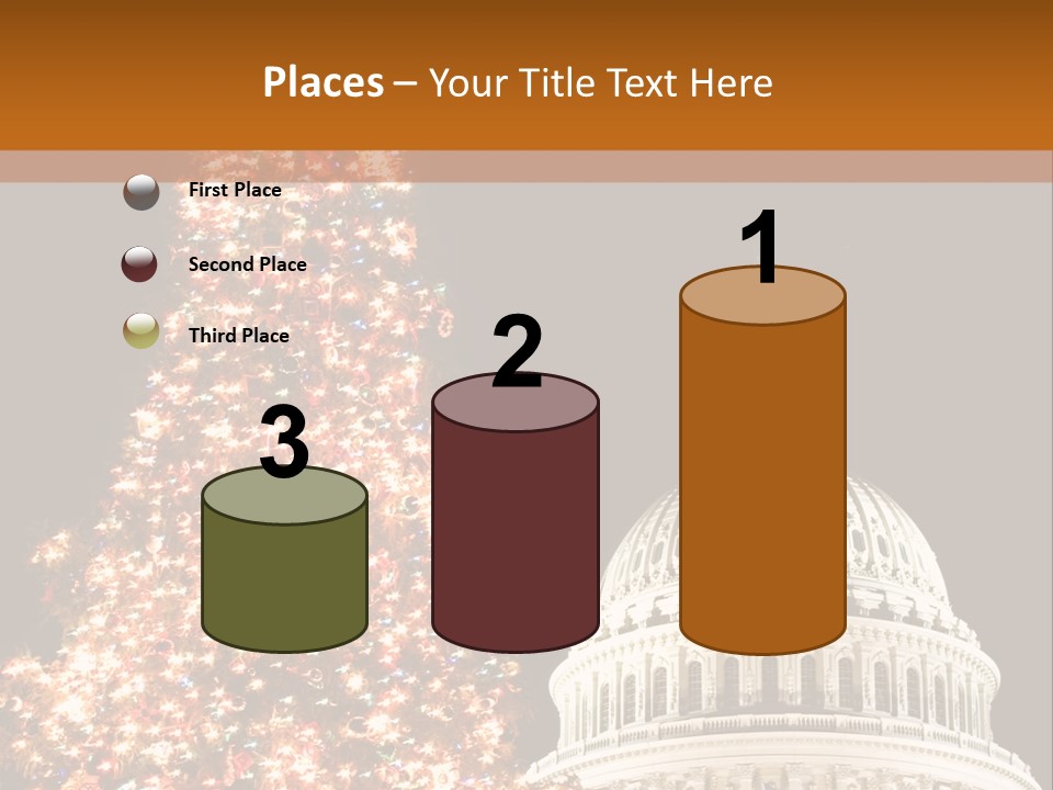 Christmas In Washington Dc PowerPoint Template
