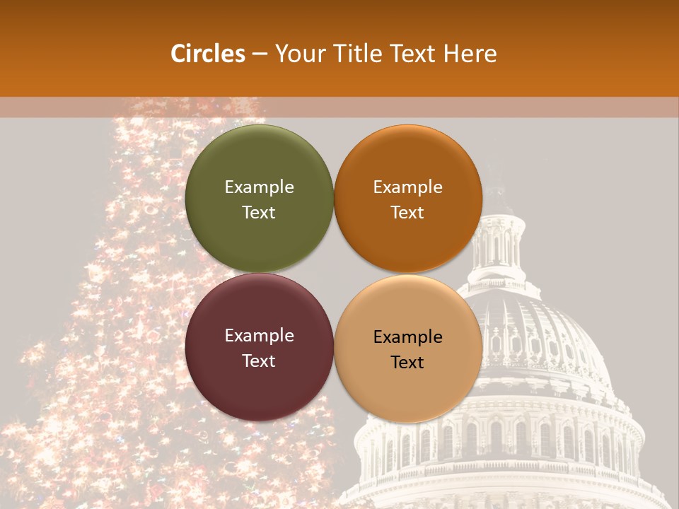 Christmas In Washington Dc PowerPoint Template