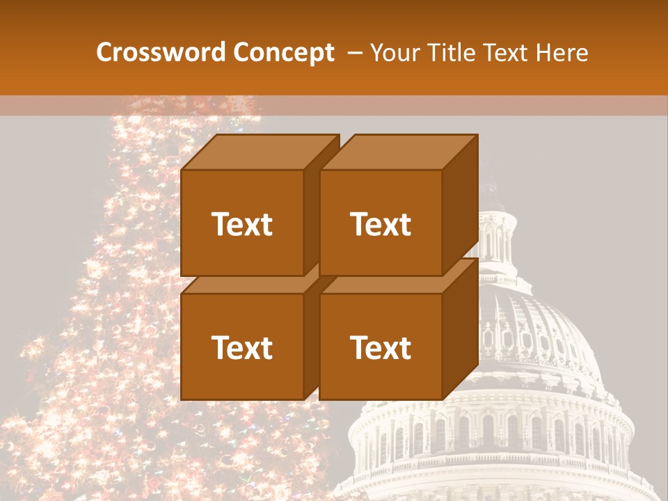 Christmas In Washington Dc PowerPoint Template