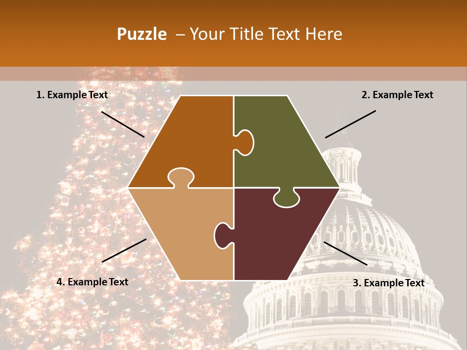 Christmas In Washington Dc PowerPoint Template