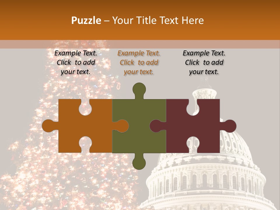 Christmas In Washington Dc PowerPoint Template