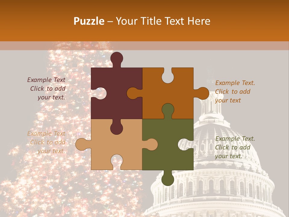 Christmas In Washington Dc PowerPoint Template