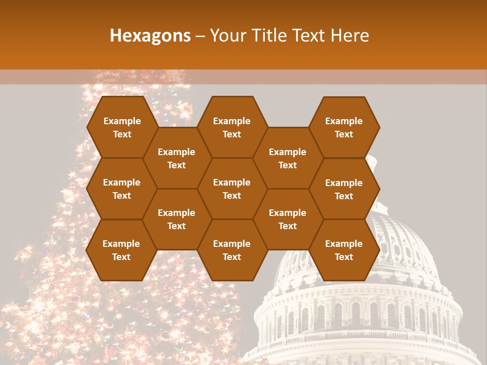 Christmas In Washington Dc PowerPoint Template