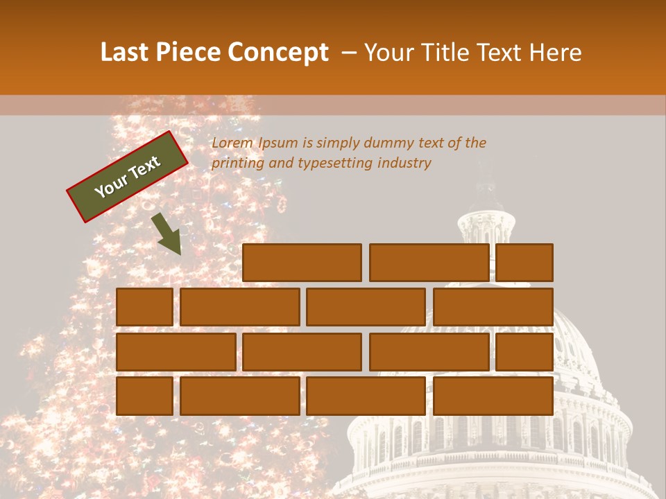 Christmas In Washington Dc PowerPoint Template