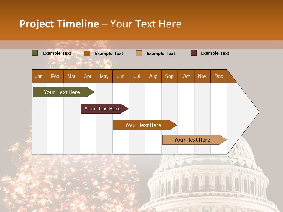 Christmas In Washington Dc PowerPoint Template
