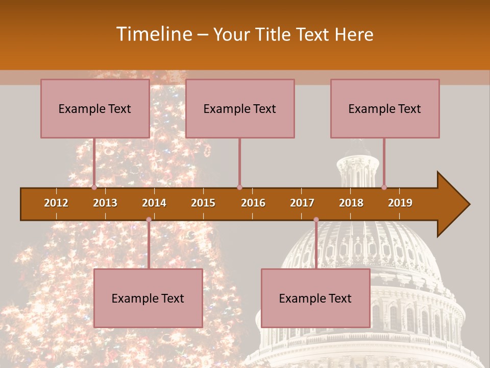 Christmas In Washington Dc PowerPoint Template
