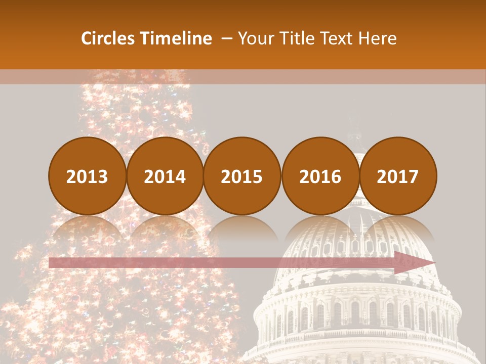 Christmas In Washington Dc PowerPoint Template