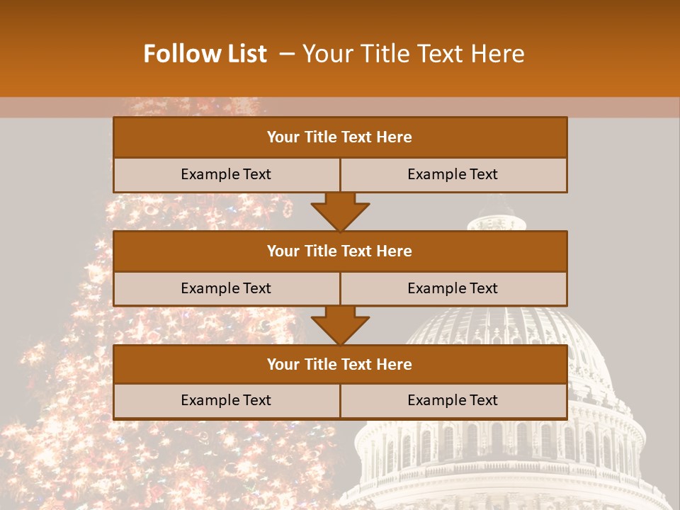 Christmas In Washington Dc PowerPoint Template