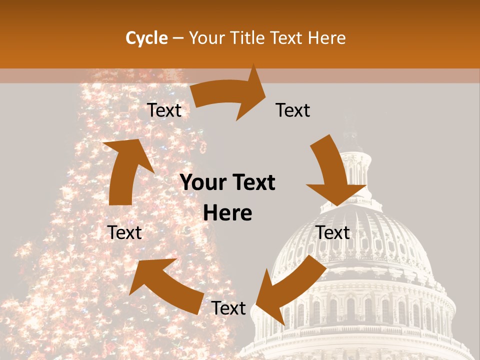 Christmas In Washington Dc PowerPoint Template