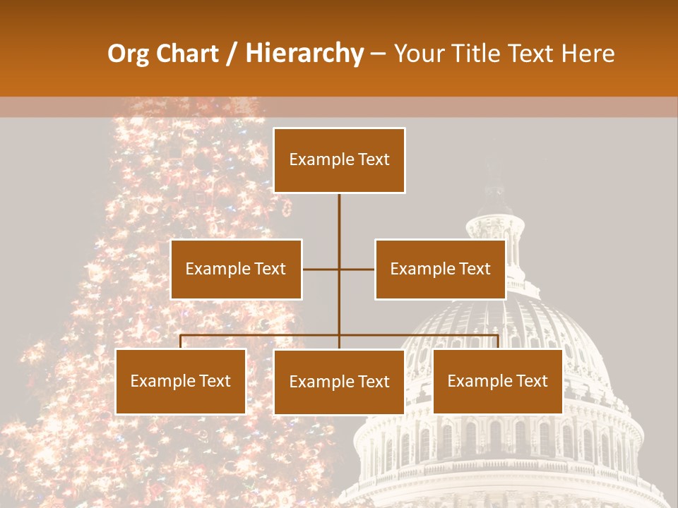 Christmas In Washington Dc PowerPoint Template