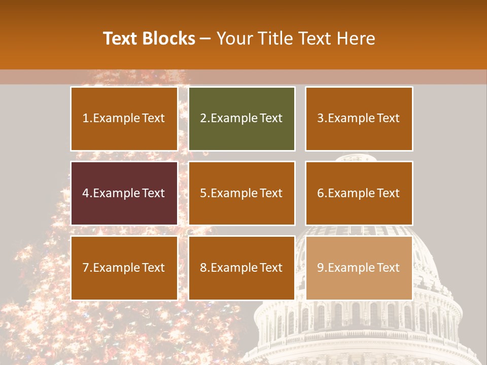 Christmas In Washington Dc PowerPoint Template