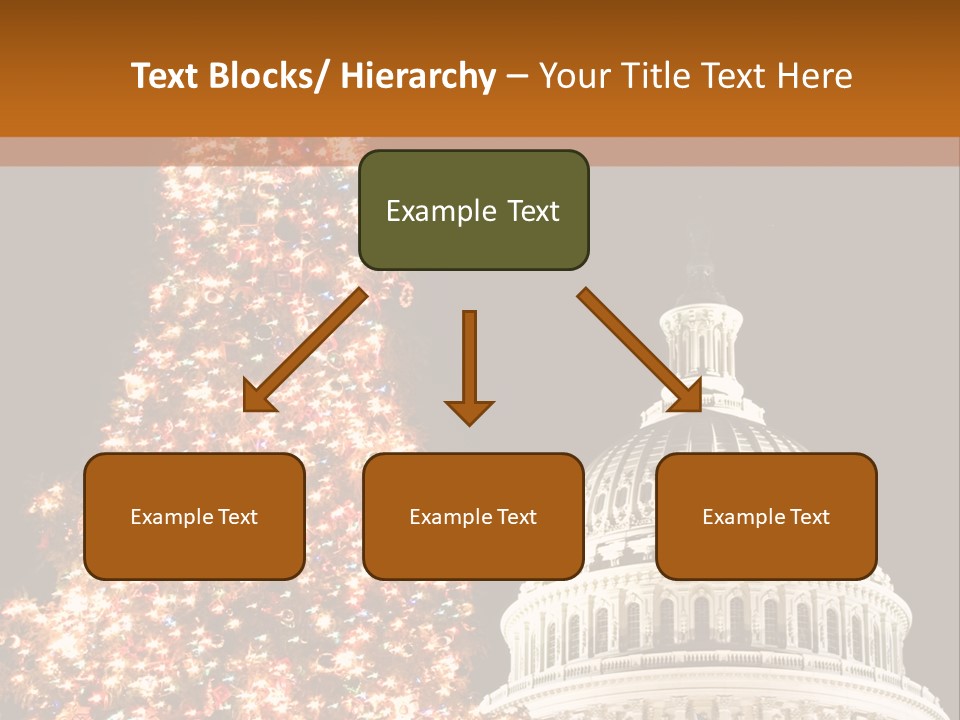 Christmas In Washington Dc PowerPoint Template