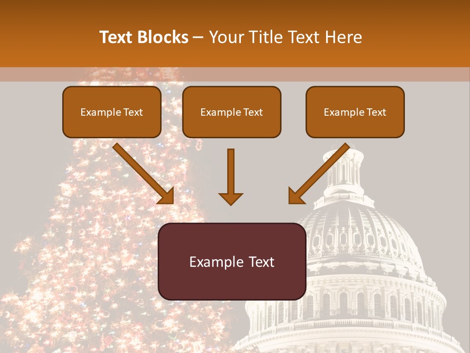 Christmas In Washington Dc PowerPoint Template