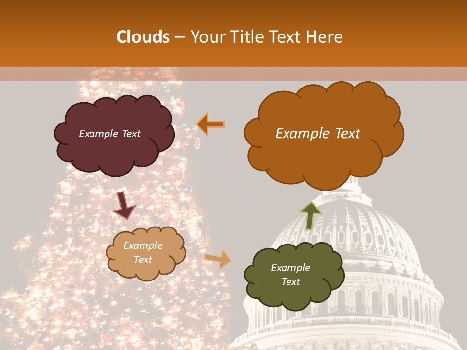 Christmas In Washington Dc PowerPoint Template