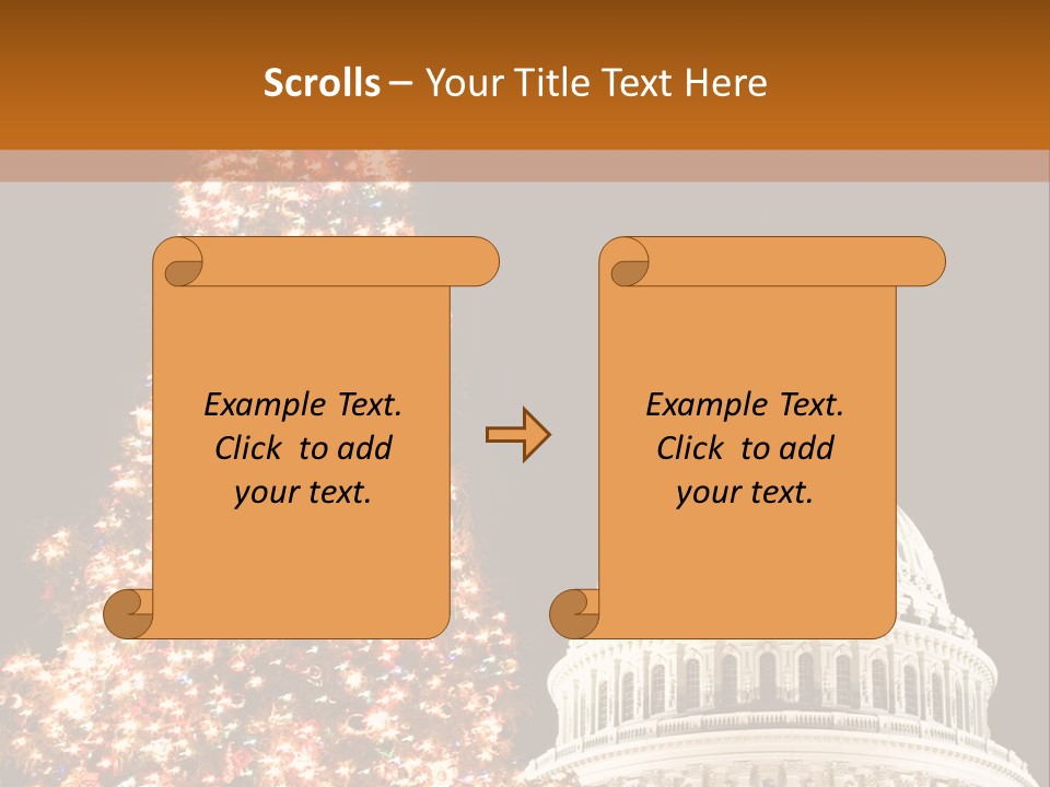 Christmas In Washington Dc PowerPoint Template