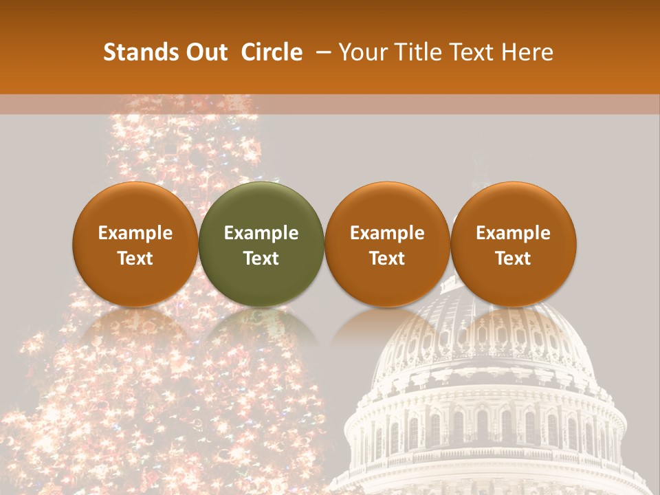 Christmas In Washington Dc PowerPoint Template