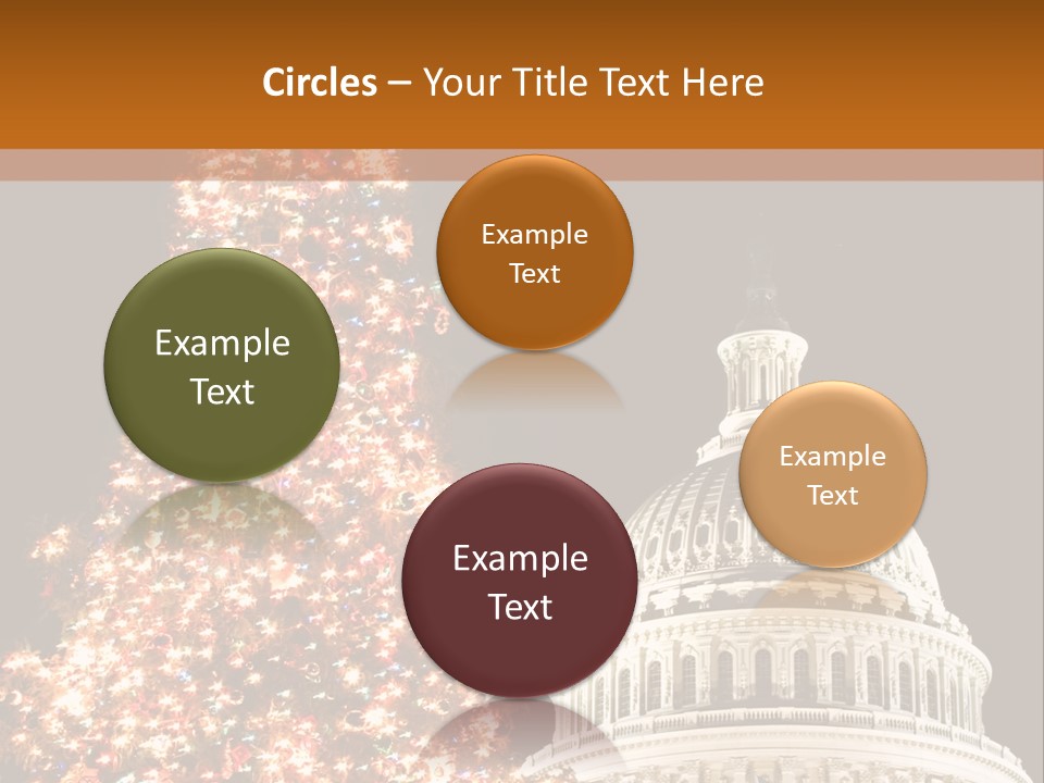 Christmas In Washington Dc PowerPoint Template