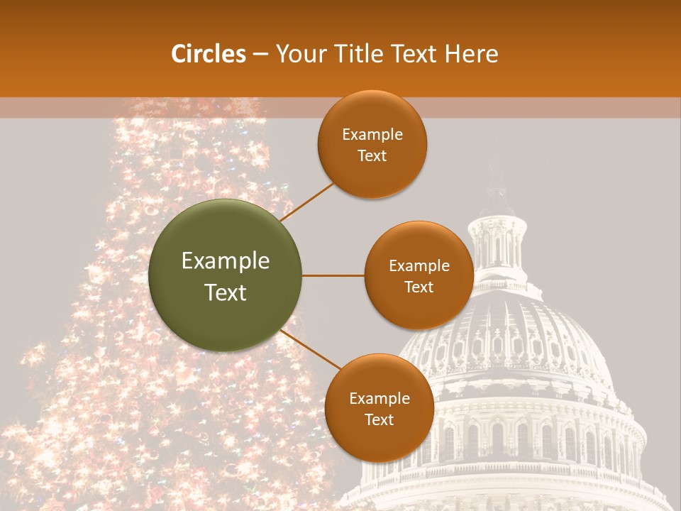 Christmas In Washington Dc PowerPoint Template