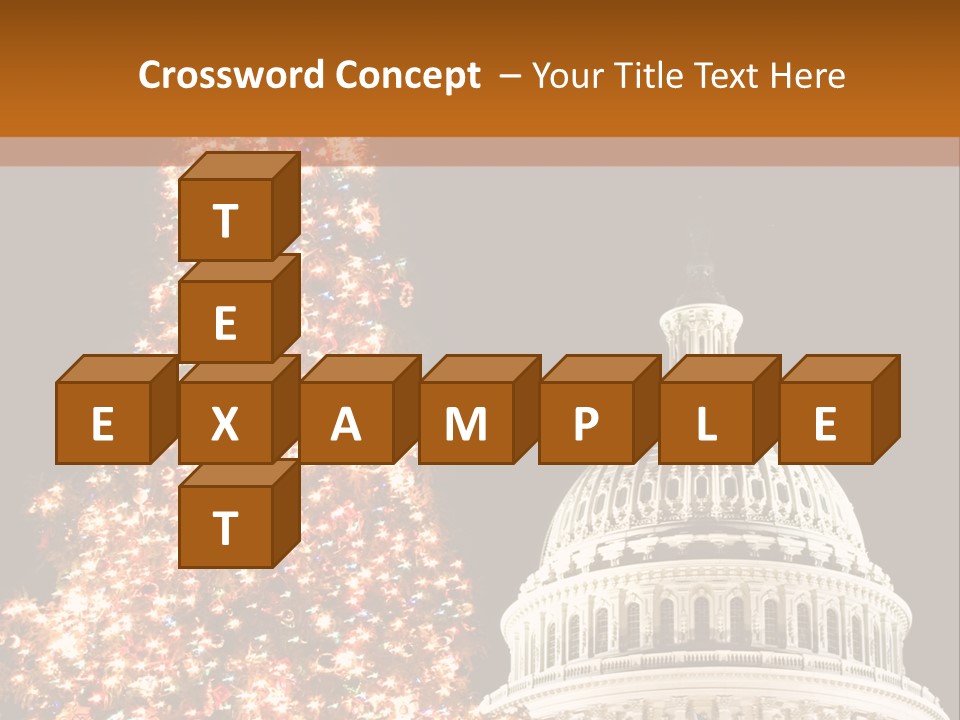 Christmas In Washington Dc PowerPoint Template